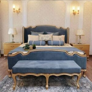 Pearl curved  side bed set